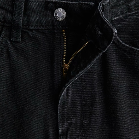 H&M Women's Black loose Straight Leg Jeans - Picture 2 of 3